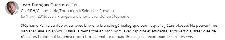 stephanie Pain -genealogiste professionnelle